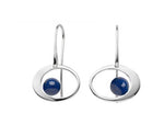 Paper Moon Earrings with Lapis