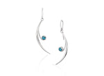 Featherstone Earrings with Blue Topaz