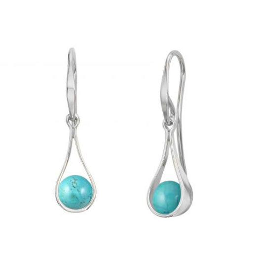 'Captivating Swing' Earrings w Turquoise