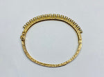 Vintage 14K Gold and  Cultured Pearl Hinged Bracelet