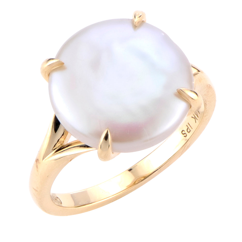 Coin Pearl Ring