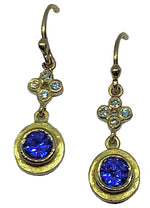 Ceylon Sapphire & Diamond  Drop Earrings