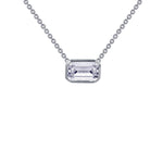 Solitaire Necklace~Emerald-Cut 1.99 ct